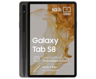 SAMSUNG Galaxy Tab S8 (11", 8+128GB, S pen, 5G) SM-X706BZAAEUE Graphite - 716348 - zdjęcie 1